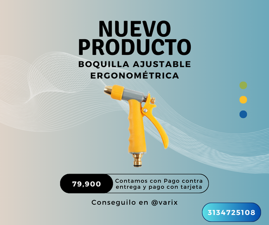 Boquilla ajustable ergonómica 🚿🌿 Amarillo